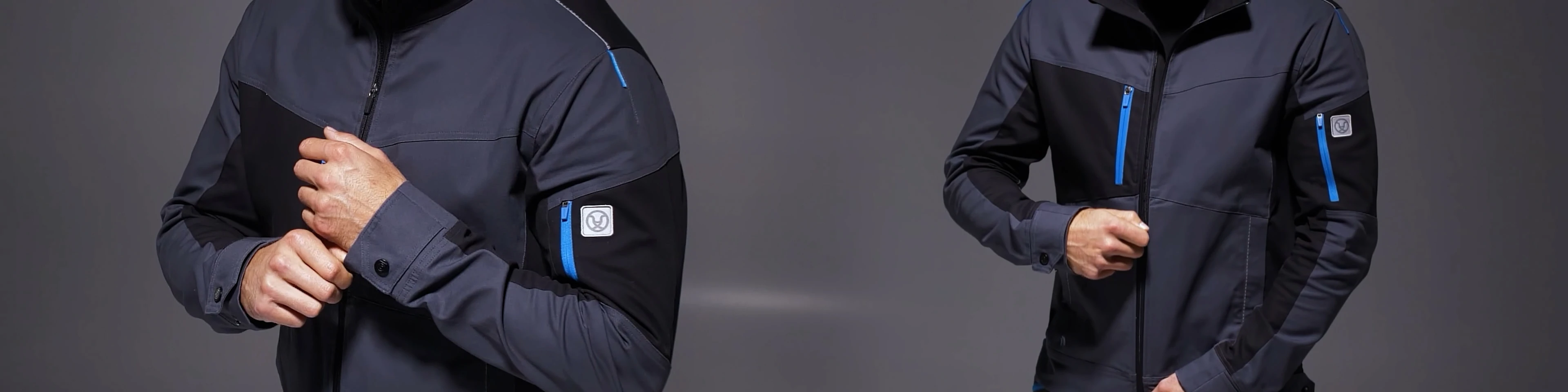 Detail pracovních bund ARDON 4Xstretch s kapsami a zipy